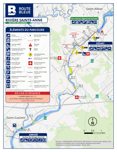 La route bleue : Rivière Sainte-Anne - Des Gorges Preview 1
