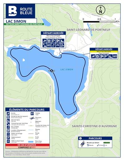 La route bleue : Rivière Sainte-Anne - Lac Simon Preview 1