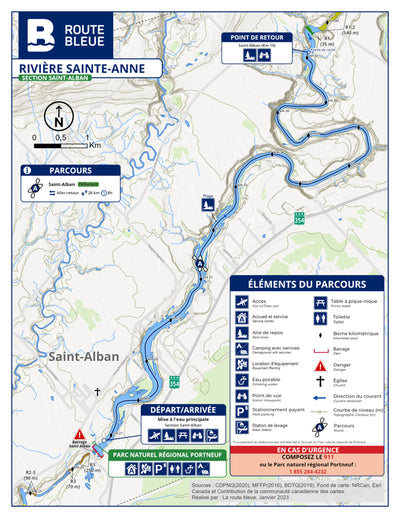 La route bleue : Rivière Sainte-Anne - Saint-Alban Preview 1