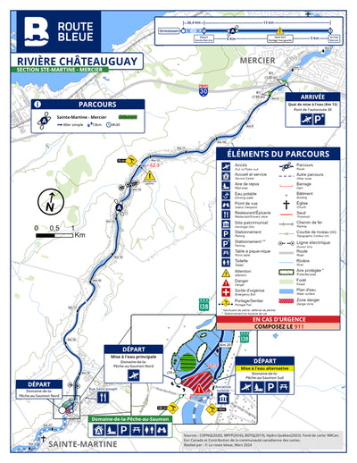 La route bleue : Sainte-Martine - Mercier Preview 1
