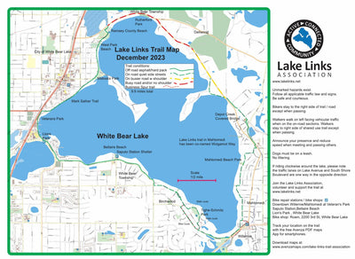 Lake Links Trail Association Lake Links Trail Map digital map