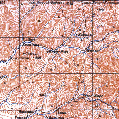 Land Info Worldwide Mapping LLC Azerbaijan 200K 10-38-27 digital map