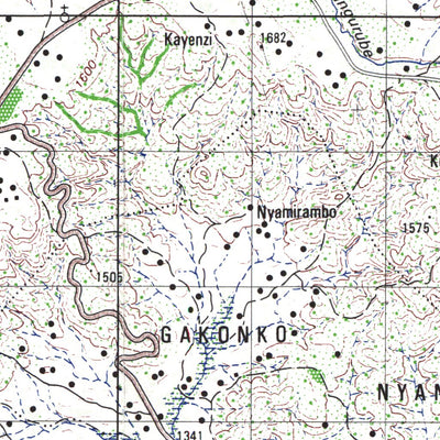 Land Info Worldwide Mapping LLC Burundi 50K 4873 4 digital map