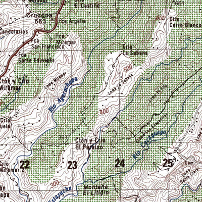 Land Info Worldwide Mapping LLC El Savaldor 50K 22561 digital map