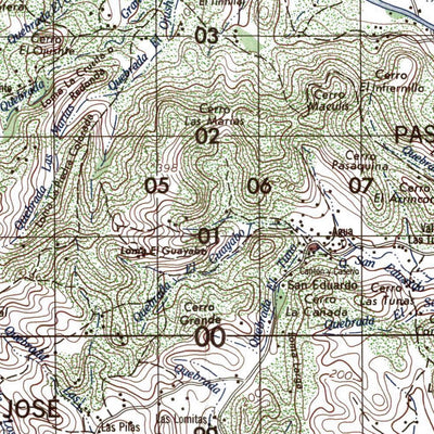 Land Info Worldwide Mapping LLC El Savaldor 50K 26564 digital map