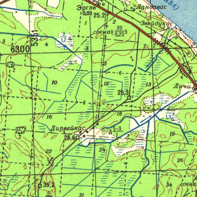 Land Info Worldwide Mapping LLC Latvia 50K 15-35-110-3 digital map