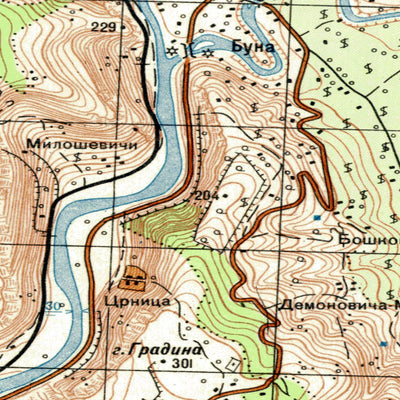 Land Info Worldwide Mapping LLC Yugoslavia 50K 11-33-036-2 digital map