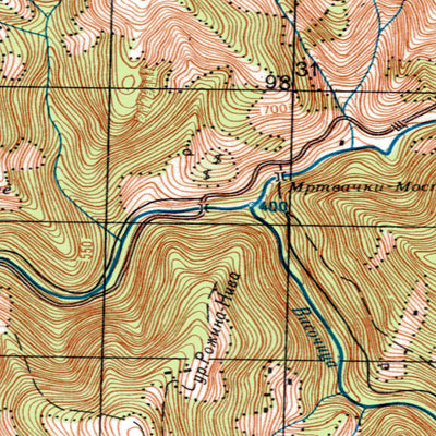 Land Info Worldwide Mapping LLC Yugoslavia 50K 11-34-034-1 digital map