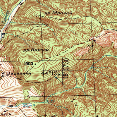 Land Info Worldwide Mapping LLC Yugoslavia 50K 12-34-133-1 digital map