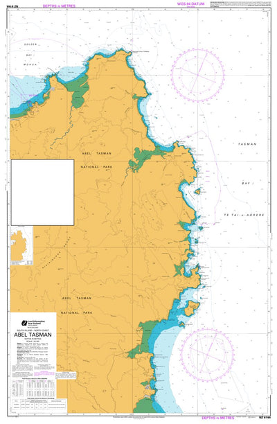 Land Information New Zealand Abel Tasman digital map