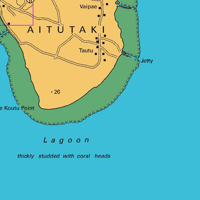 Land Information New Zealand Aitutaki digital map