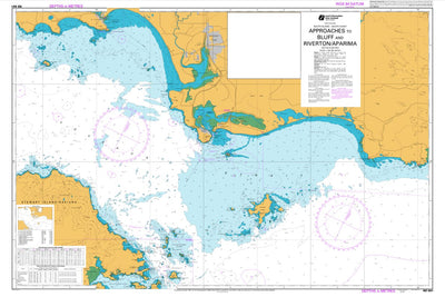 Land Information New Zealand Approaches to Bluff and Riverton/Aparima digital map