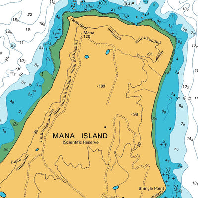 Land Information New Zealand Approaches to Porirua Harbour digital map