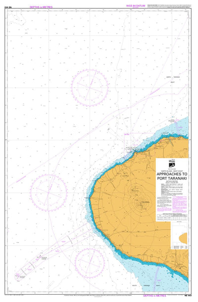 Land Information New Zealand Approaches to Port Taranaki digital map