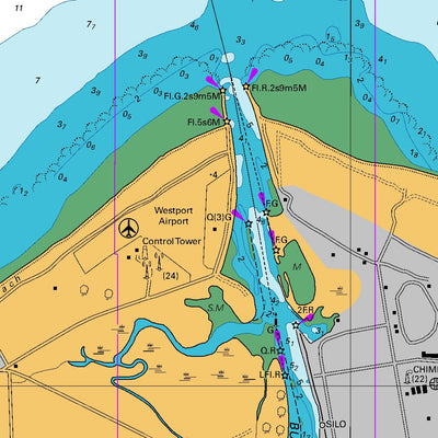 Land Information New Zealand Approaches to Westport digital map