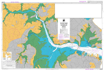 Land Information New Zealand Auckland Harbour West digital map