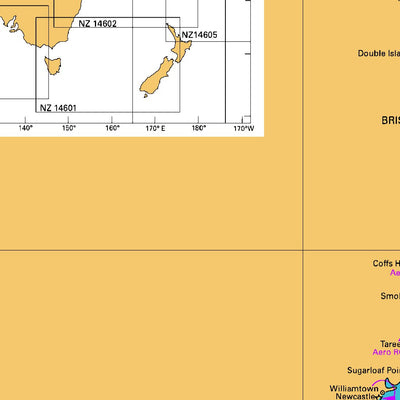 Land Information New Zealand Australasia and Adjacent Waters digital map