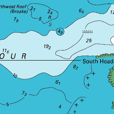 Land Information New Zealand Bar & Entrance digital map