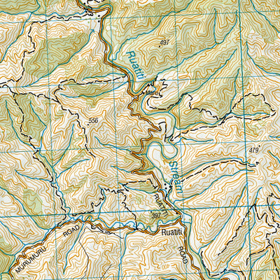 Land Information New Zealand BJ33 - Raetihi digital map