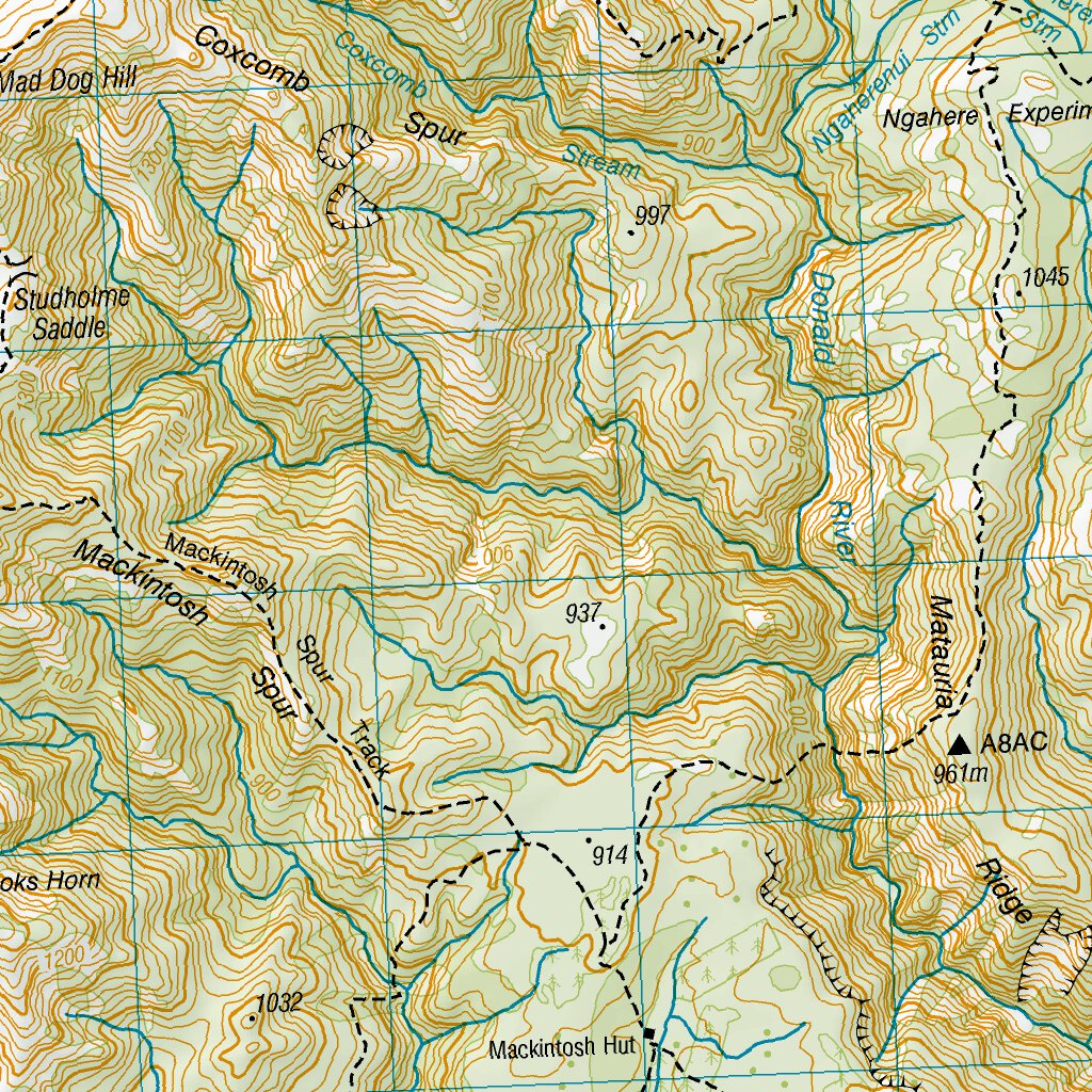 BJ37 - Kuripapango Map by Land Information New Zealand | Avenza Maps