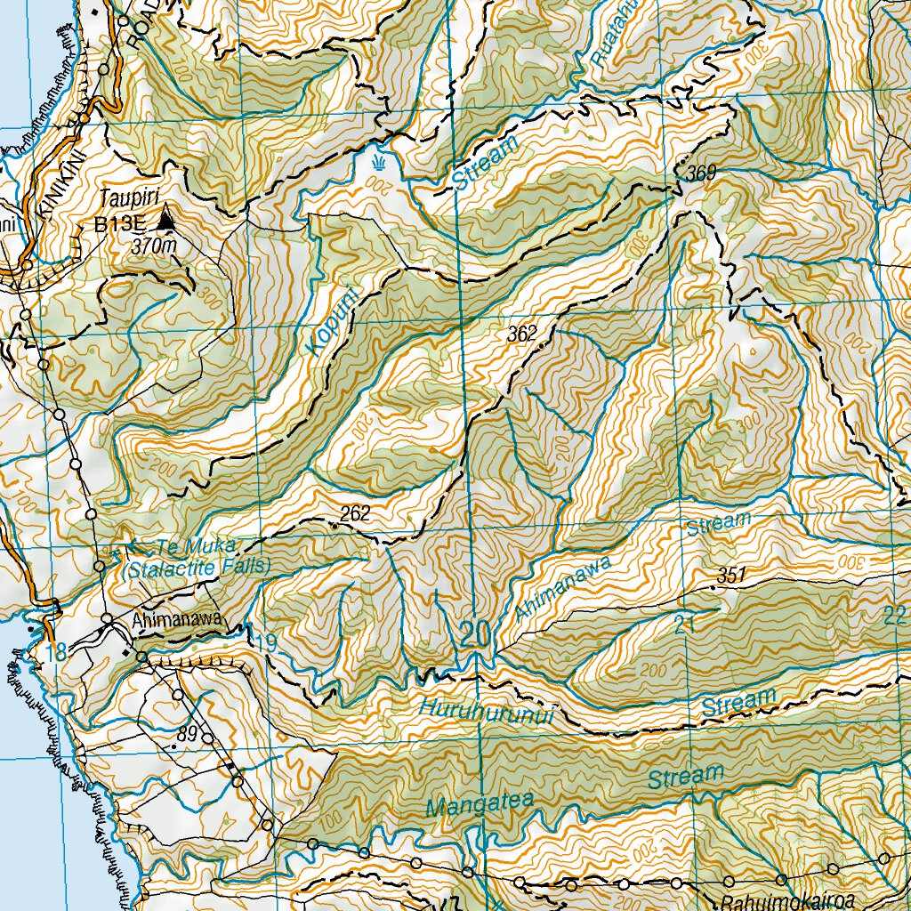 Bj43ptsbj42 Bh42 Bh43 Mahia Peninsula Map By Land Information New