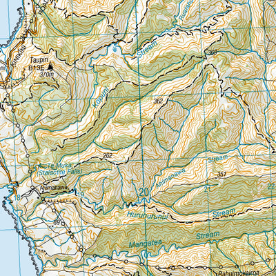 Land Information New Zealand BJ43ptsBJ42,BH42,BH43 - Mahia Peninsula digital map