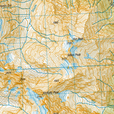 Land Information New Zealand BY14 - Mount Ward digital map