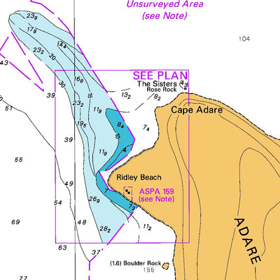 Land Information New Zealand Cape Adere and Cape Hallett digital map