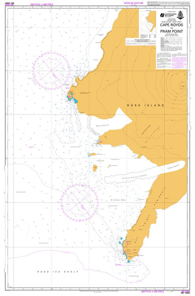 Land Information New Zealand Cape Royds to Pram Point digital map