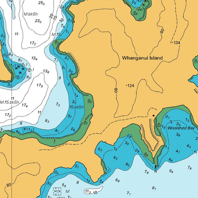 Land Information New Zealand Coromandel Harbour digital map