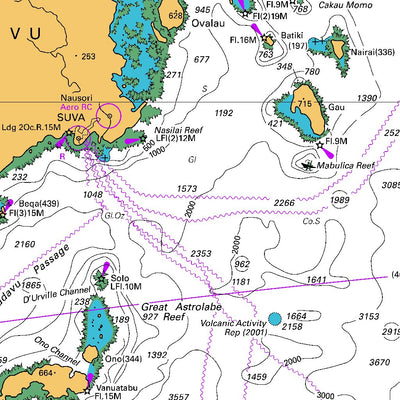 Land Information New Zealand Fiji to Kermadec Islands including Tongatapu digital map