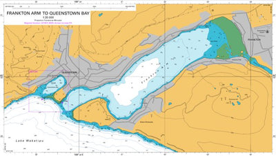 Land Information New Zealand Frankton Arm to Queenstown Bay digital map