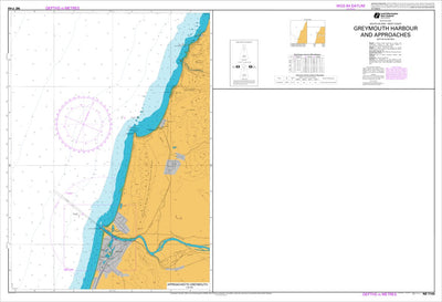 Land Information New Zealand Greymouth Harbour and Approaches digital map