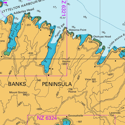 Land Information New Zealand Kaikoura Peninsula to Banks Peninsula digital map