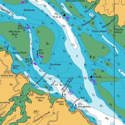 Land Information New Zealand Kaipara Harbour digital map