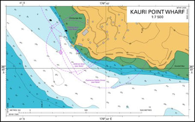 Land Information New Zealand Kauri Point Wharf digital map