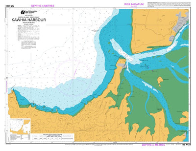 Land Information New Zealand Kawhia Harbour digital map