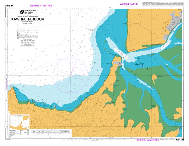 Kawhia Harbour Map by Land Information New Zealand Avenza Maps