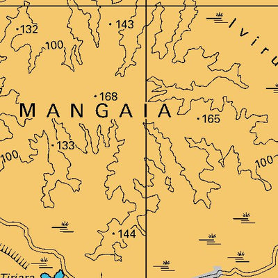 Land Information New Zealand Mangaia digital map