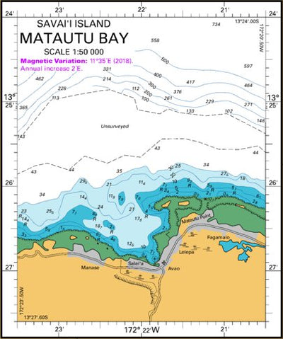 Land Information New Zealand Matautu Bay digital map
