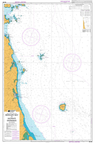 Land Information New Zealand Mercury Bay to Katikati Entrance digital map