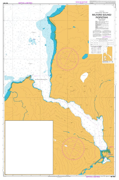 Land Information New Zealand Milford Sound / Piopiotahi digital map