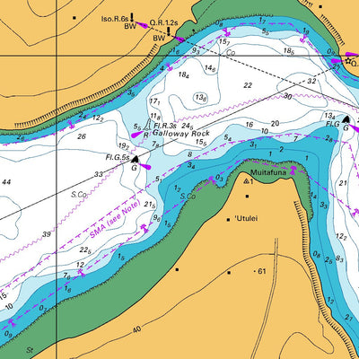 Land Information New Zealand Neiafu Harbour digital map