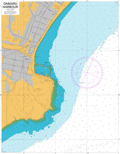 Land Information New Zealand Oamaru Harbour digital map