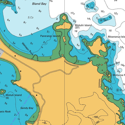 Land Information New Zealand Parengarenga and Whangaruru digital map