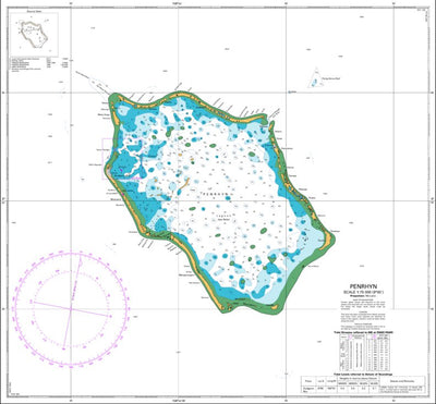 Land Information New Zealand Penrhyn digital map