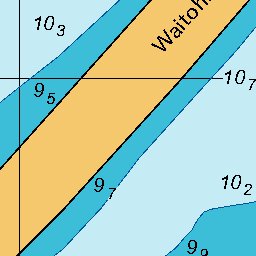 Land Information New Zealand Picton Wharves digital map