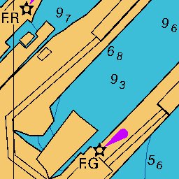 Land Information New Zealand Picton Wharves digital map