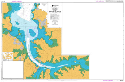 Land Information New Zealand Plans in the Bay of Islands digital map