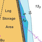 Land Information New Zealand Port Chalmers digital map